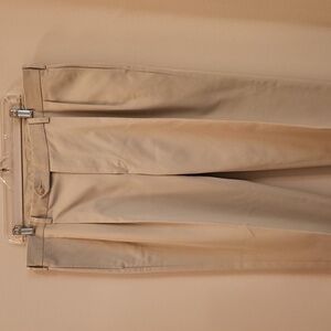 JOS. A. Bank Men's Pleated Dress Cream  Slacks 38W 30L Traveler'S Collection